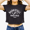 Barkstall Elementary School Track and Field Women's Crop Top additional view 3