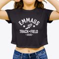 Emmaus Lutheran School Track and Field Women's Crop Top additional view 3