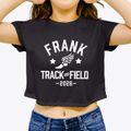 Frank H Wheeler Elementary School 4 Track and Field Women's Crop Top additional view 3