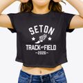 Seton Catholic Elementary School Track and Field Women's Crop Top additional view 3