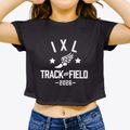 I X L Elementary School Track and Field Women's Crop Top additional view 3