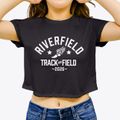 Riverfield Academy Track and Field Women's Crop Top additional view 3