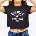Bradley Elementary School Track and Field Women's Crop Top additional view 3