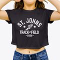 Saint Johns Middle School Track and Field Women's Crop Top additional view 3