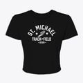 Saint Michael Parish School Track and Field Women's Crop Top additional view 1
