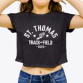 Saint Thomas The Apostle School Track and Field Women's Crop Top additional view 3