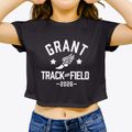 Grant Elementary School Track and Field Women's Crop Top additional view 3
