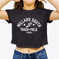 Millard South High School Track and Field Women's Crop Top additional view 3