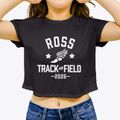 Ross Middle School Track and Field Women's Crop Top additional view 3