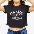 Ben Hazel Primary School Track and Field Women's Crop Top additional view 3