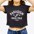 Paradigm Accelerated School Track and Field Women's Crop Top additional view 3