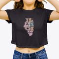 Illinois Pastel Women's Crop Top additional product view 3