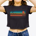 Texhoma Texas Blissful Sunset Women's Crop Top additional product view 3