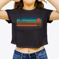 Mona Iowa Blissful Sunset Women's Crop Top additional view 3