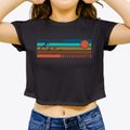 Westminster Massachusetts Blissful Sunset Women's Crop Top additional view 3