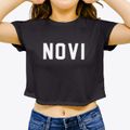 Novi Michigan Classic Block Women's Crop Top additional view 3