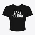 Lake Holiday Illinois Classic Block Women's Crop Top additional view 1