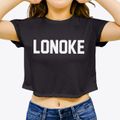 Lonoke Arkansas Classic Block Women's Crop Top additional view 3