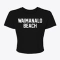 Waimanalo Beach Hawaii Classic Block Women's Crop Top additional view 1
