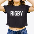 Rigby Idaho Classic Block Women's Crop Top additional view 3