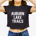 Auburn Lake Trails California Classic Block Women's Crop Top additional view 3