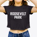 Roosevelt Park Michigan Classic Block Women's Crop Top additional view 3