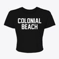 Colonial Beach Virginia Classic Block Women's Crop Top additional view 1