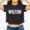 Wilton Iowa Classic Block Women's Crop Top additional view 3