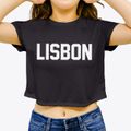 Lisbon Ohio Classic Block Women's Crop Top additional view 3