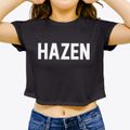 Hazen North Dakota Classic Block Women's Crop Top additional view 3