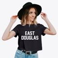 East Douglas Massachusetts Classic Block Women's Crop Top additional view 2
