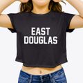 East Douglas Massachusetts Classic Block Women's Crop Top additional view 3