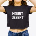 Mount Desert Maine Classic Block Women's Crop Top additional view 3