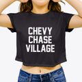 Chevy Chase Village Maryland Classic Block Women's Crop Top additional view 3