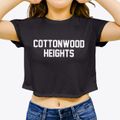 Cottonwood Heights Utah Classic Block Women's Crop Top additional view 3