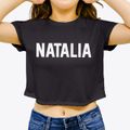 Natalia Texas Classic Block Women's Crop Top additional view 3