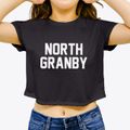 North Granby Connecticut Classic Block Women's Crop Top additional view 3