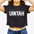 Uintah Utah Classic Block Women's Crop Top additional view 3