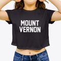 Mount Vernon Maryland Classic Block Women's Crop Top additional view 3