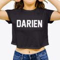 Darien Connecticut Classic Block Women's Crop Top additional view 3