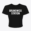 Brunswick Station Maine Classic Block Women's Crop Top additional view 1