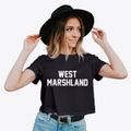 West Marshland Wisconsin Classic Block Women's Crop Top additional view 2