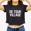 De Tour Village Michigan Classic Block Women's Crop Top additional view 3