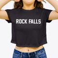 Rock Falls Iowa Classic Block Women's Crop Top additional view 3