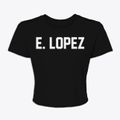 E. Lopez Texas Classic Block Women's Crop Top additional product view 1