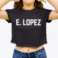 E. Lopez Texas Classic Block Women's Crop Top additional product view 3