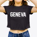 Geneva Pennsylvania Classic Block Women's Crop Top additional view 3