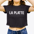 La Platte Nebraska Classic Block Women's Crop Top additional view 3