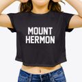 Mount Hermon New Jersey Classic Block Women's Crop Top additional view 3
