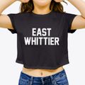 East Whittier California Classic Block Women's Crop Top additional view 3